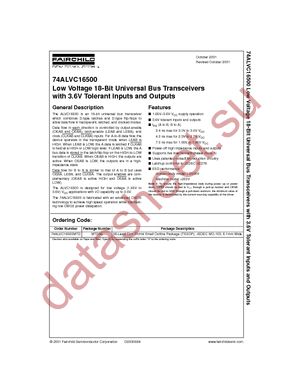 74ALVC16500MTDX datasheet  